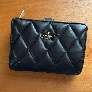 Kate Spade Black Quilted Wallet